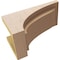 Ekena Millwork 6"W x 12"D x 6"H Wide Helena Rough Cedar Woodgrain TimberThane Corbel, Primed Tan CORUR06X12X06HELRCPR - alternate 3